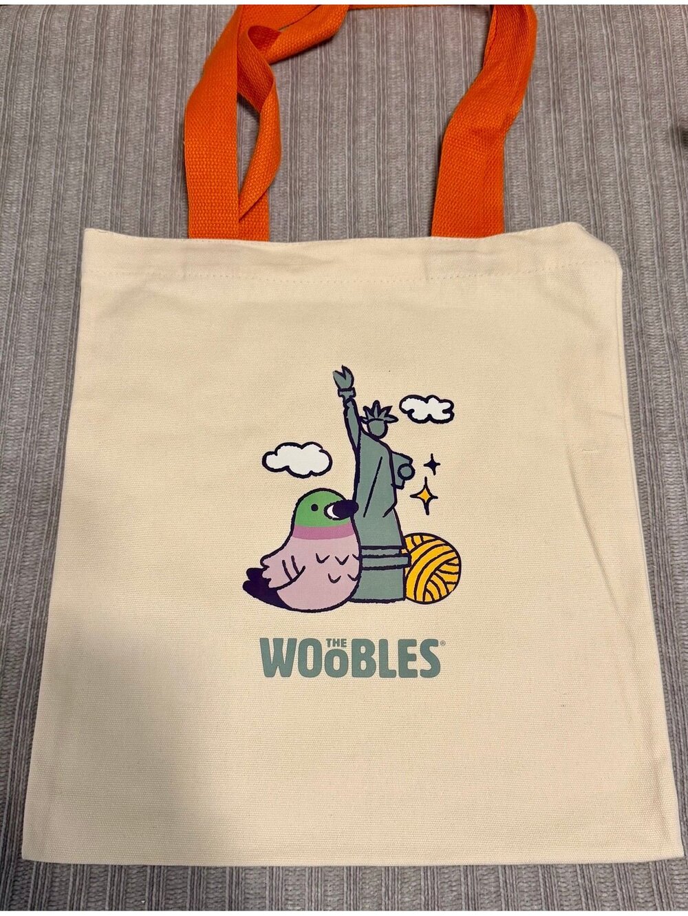 The Woobles NY Store Exclusive Tote Bag Featuring Martha the Pigeon